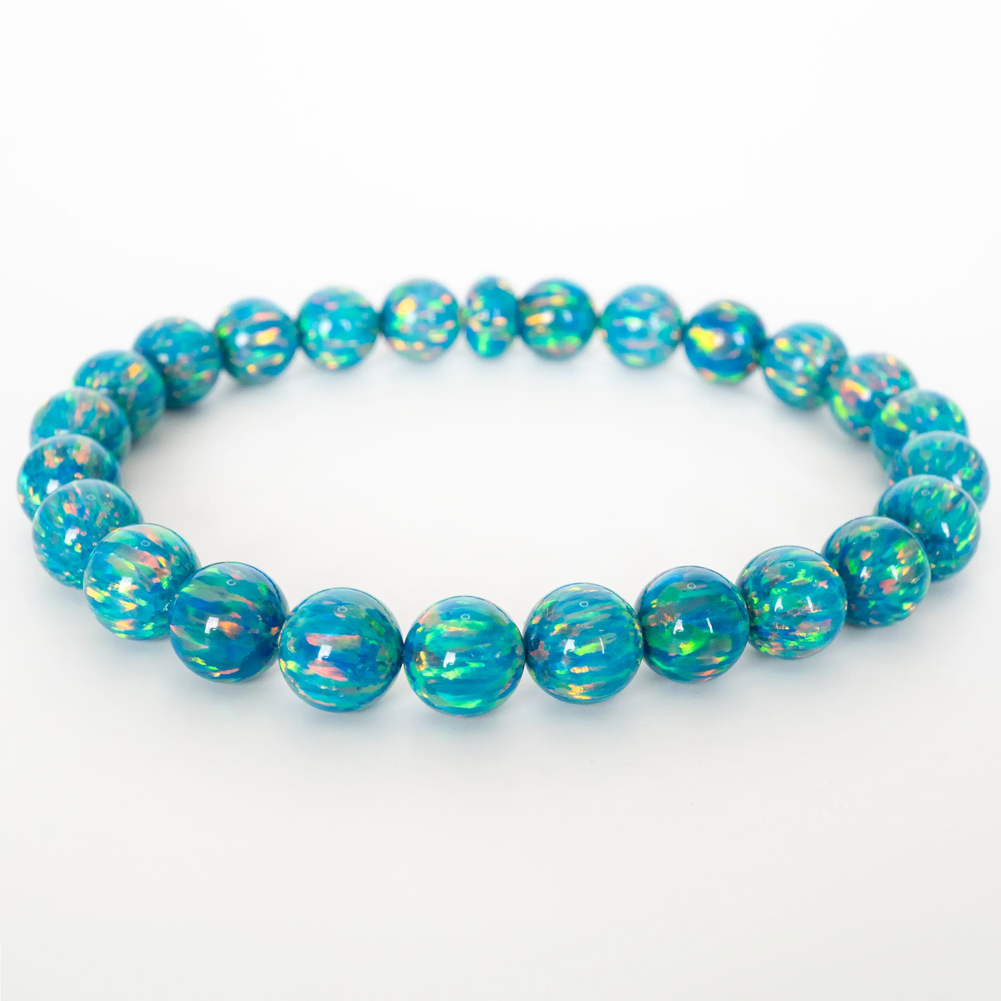 Dragon's Egg Opal Beaded Bracelet