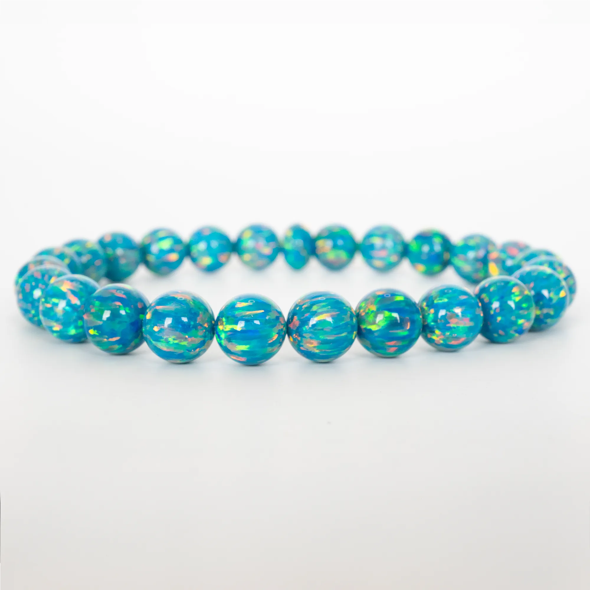 Dragon's Egg Opal Beaded Bracelet