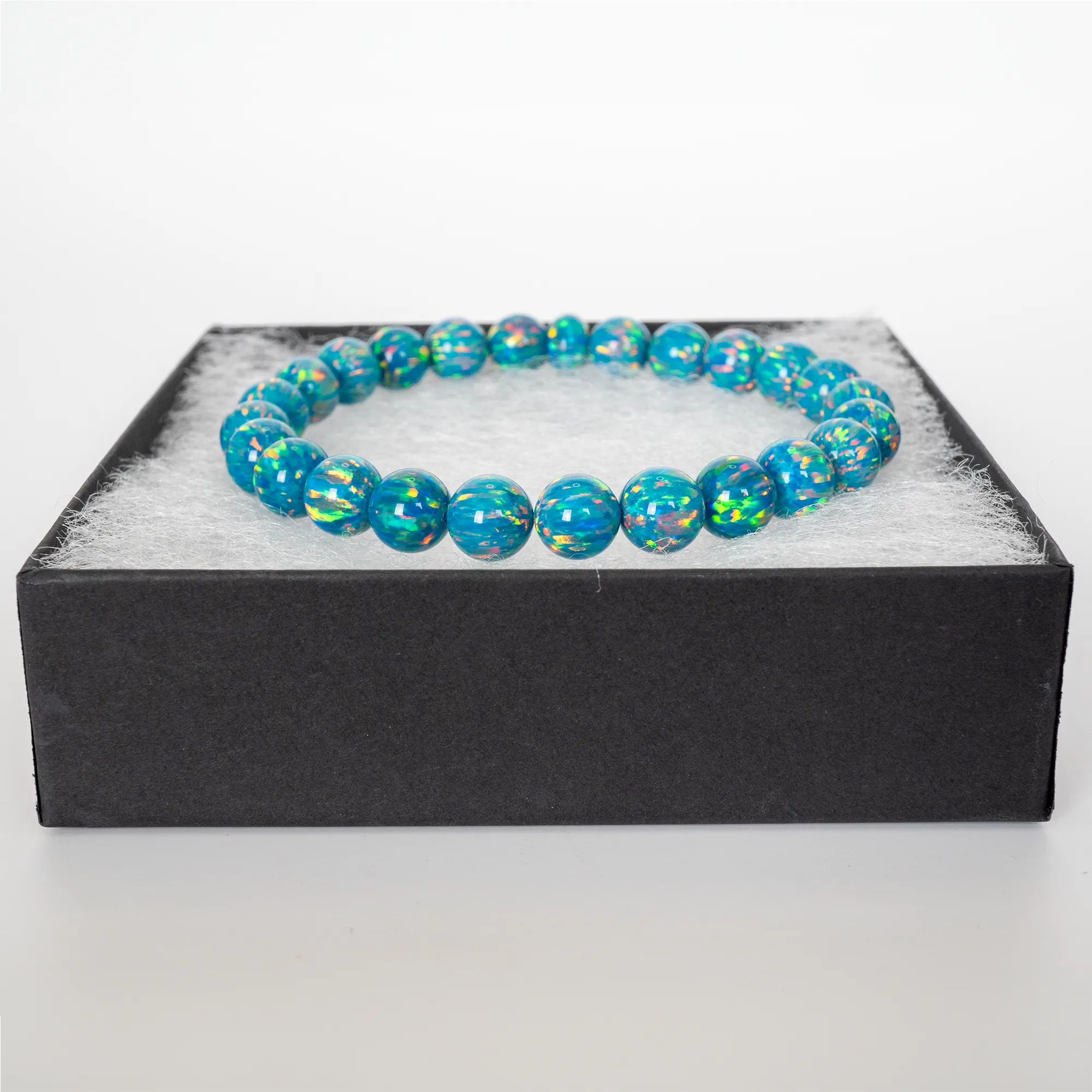 Dragon's Egg Opal Beaded Bracelet