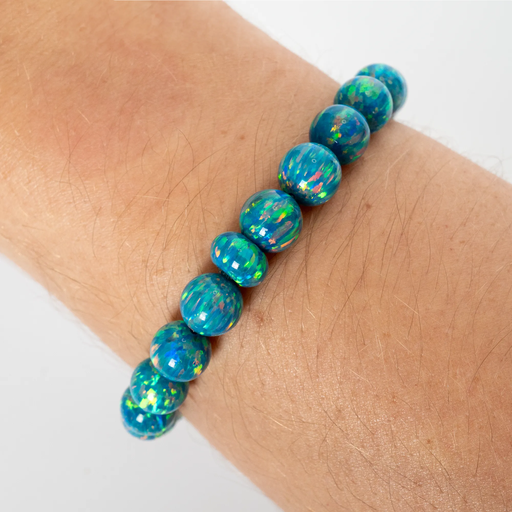 Dragon's Egg Opal Beaded Bracelet