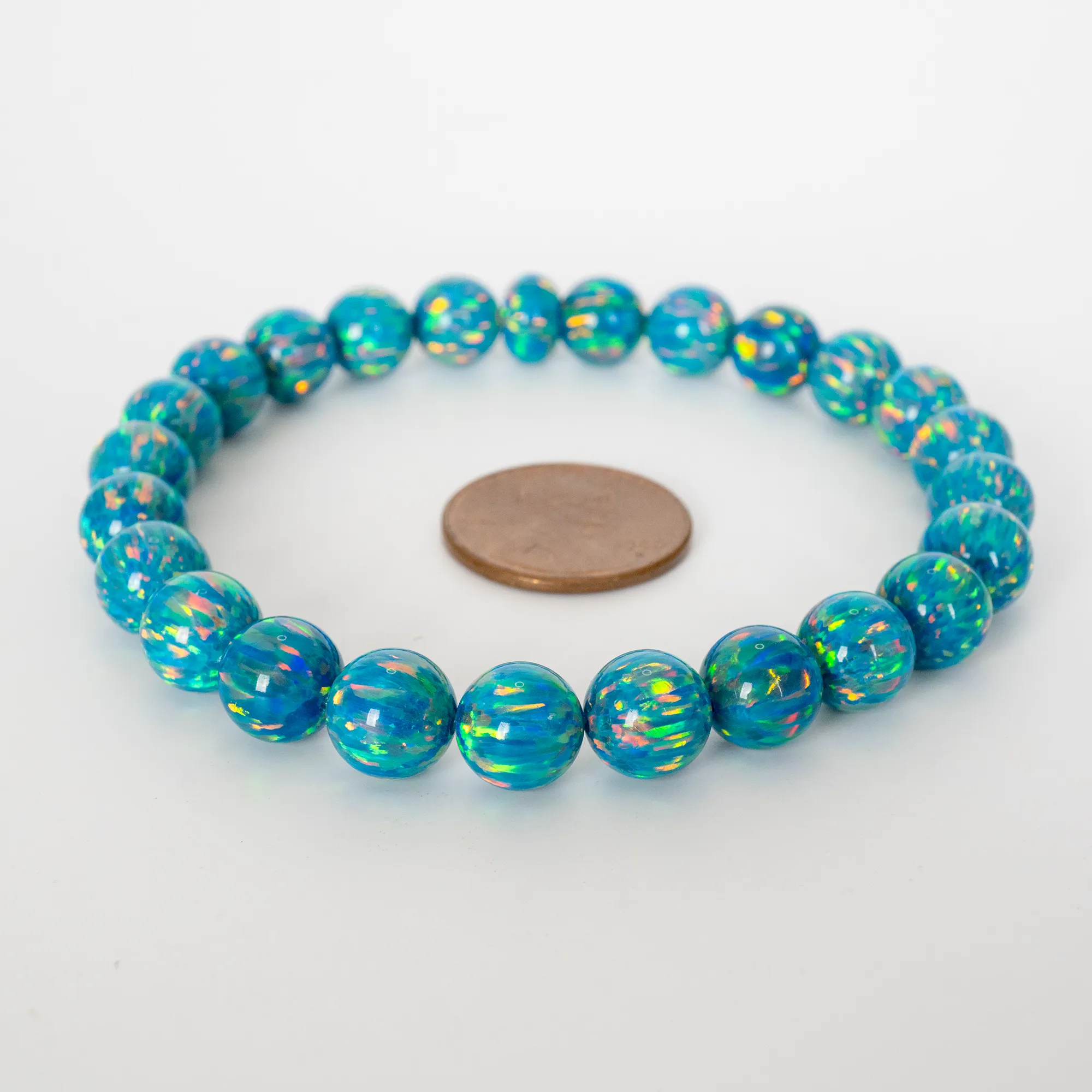 Dragon's Egg Opal Beaded Bracelet
