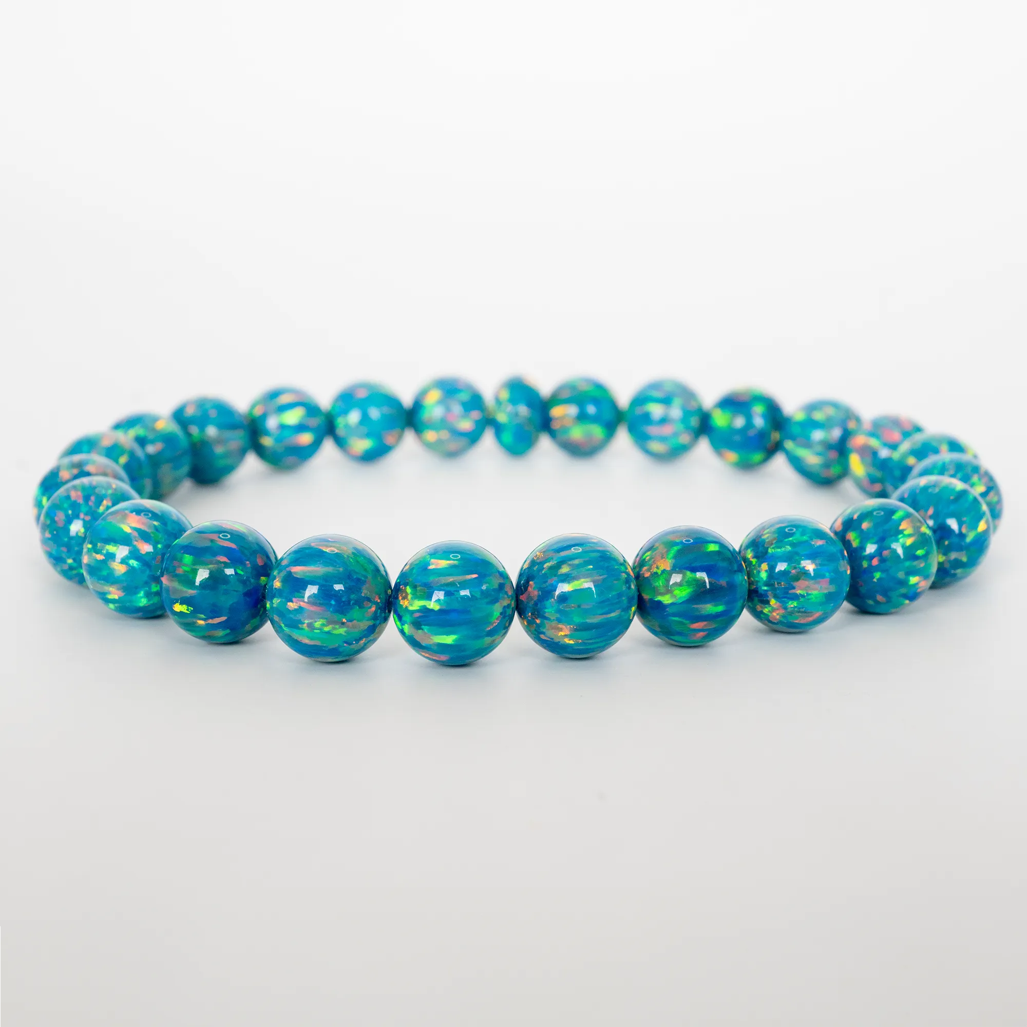 Dragon's Egg Opal Beaded Bracelet