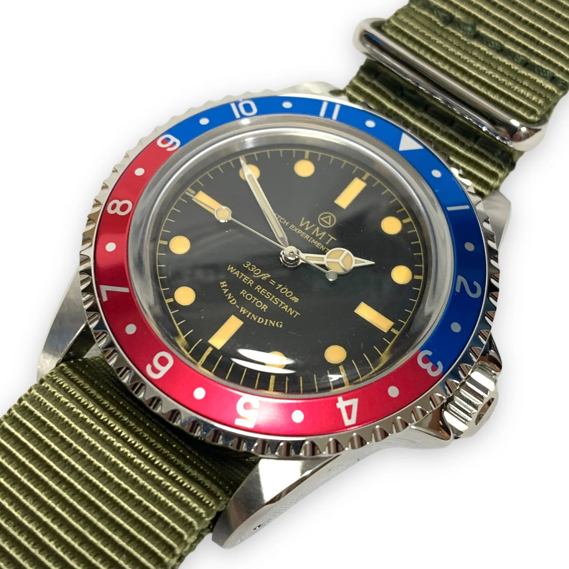 DS! WMT Royal Marine / Pepsi Pilot Bezel / Sea Diver Dial Watch 218-08