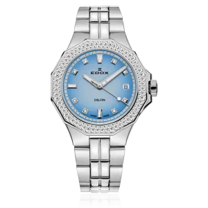 EDOX SWISS MADE 53020-3D120M-BUCND DELFIN THE ORIGINAL DIVER DATE LADY