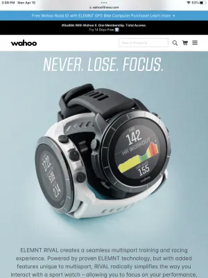 Elemnt Rival Smart Watch