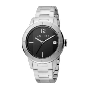 Esprit Men's Stainless Steel Watch Black Dial & Metal Bracelet