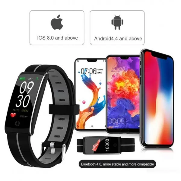 F10  Waterproof Bluetooth Sleep Heart Rate Blood Pressure Oxygen Monitoring Fitness Tracker Smart Bracelet Wristband for IOS 8.0 Android 4.4 & above - Green
