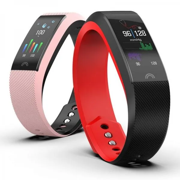 F6 Waterproof Multi-sport Mode Tracker Heart Rate Blood Pressure Sleep Monitor Strap Replaceable Bluetooth Smart Bracelet - Black