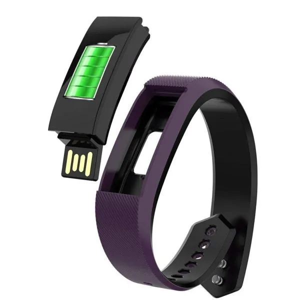 F6 Waterproof Multi-sport Mode Tracker Heart Rate Blood Pressure Sleep Monitor Strap Replaceable Bluetooth Smart Bracelet - Black