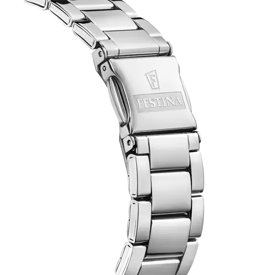 Festina Ladies Pink Dial Stainless Steel Watch