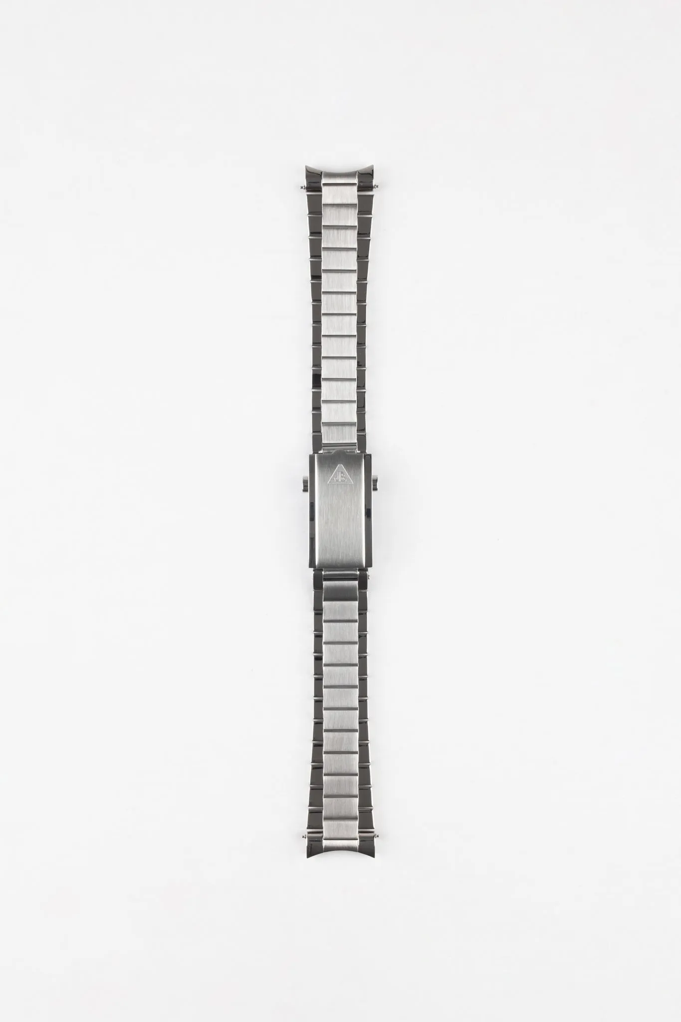 Forstner CONTEMPORARY FLAT LINK Stainless Steel Watch Bracelet with Push-Button Clasp for OMEGA Seamaster - POLISHED/BRUSHED