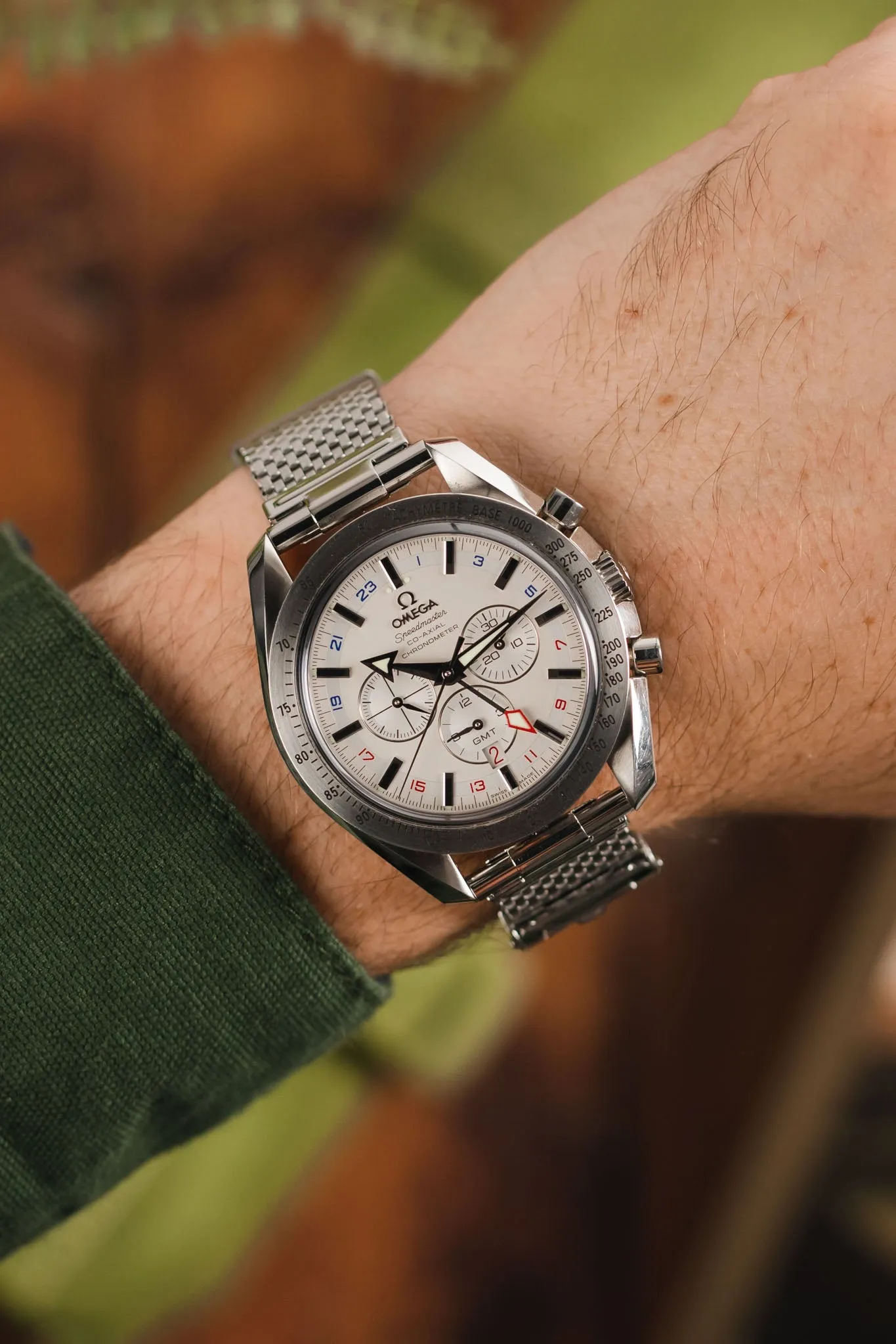 Forstner KOMFIT 'JB' Stainless Steel Square Mesh Watch Bracelet with Straight Ends - Wide Version