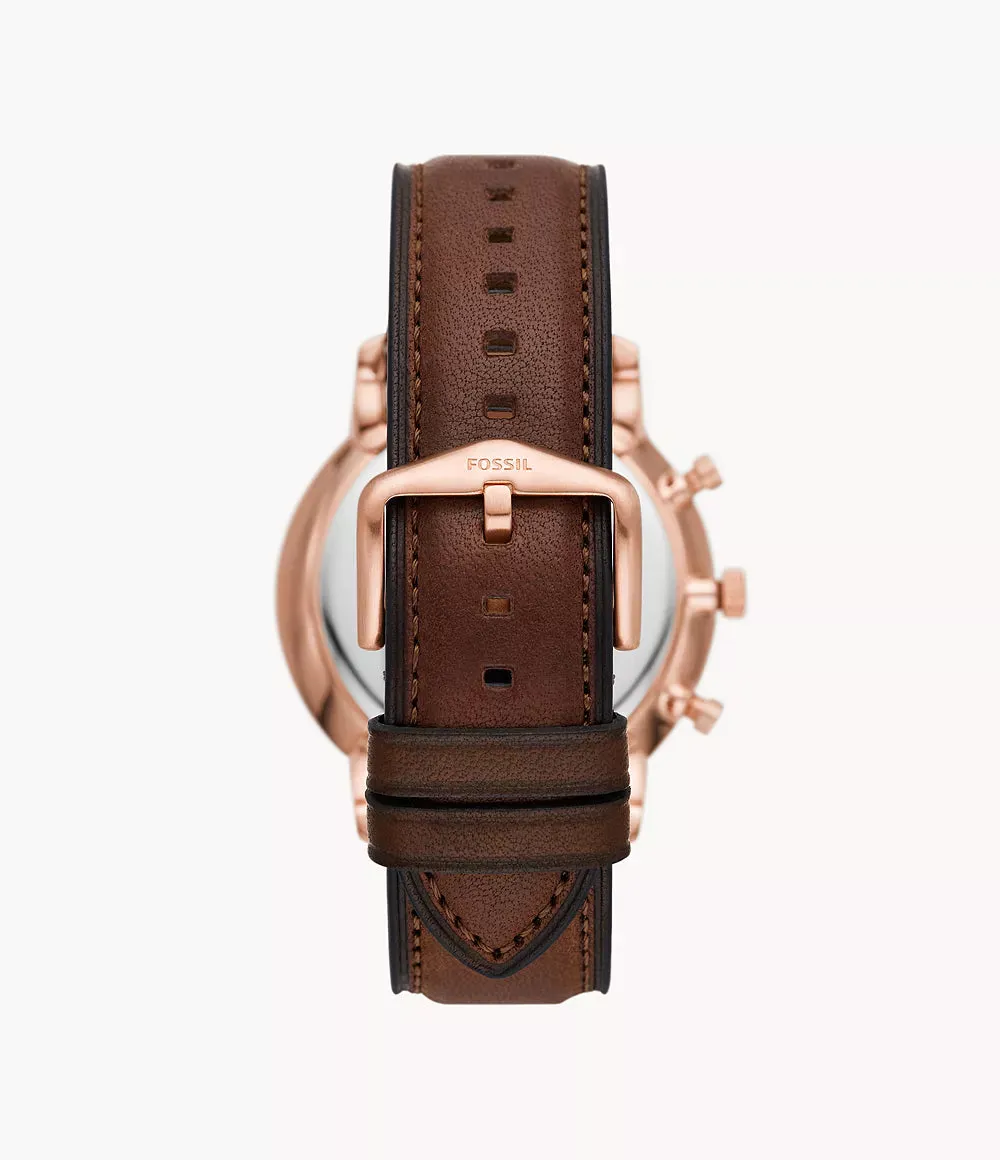 Fossil Neutra Chronograph Brown Leather 44mm Mens Watch