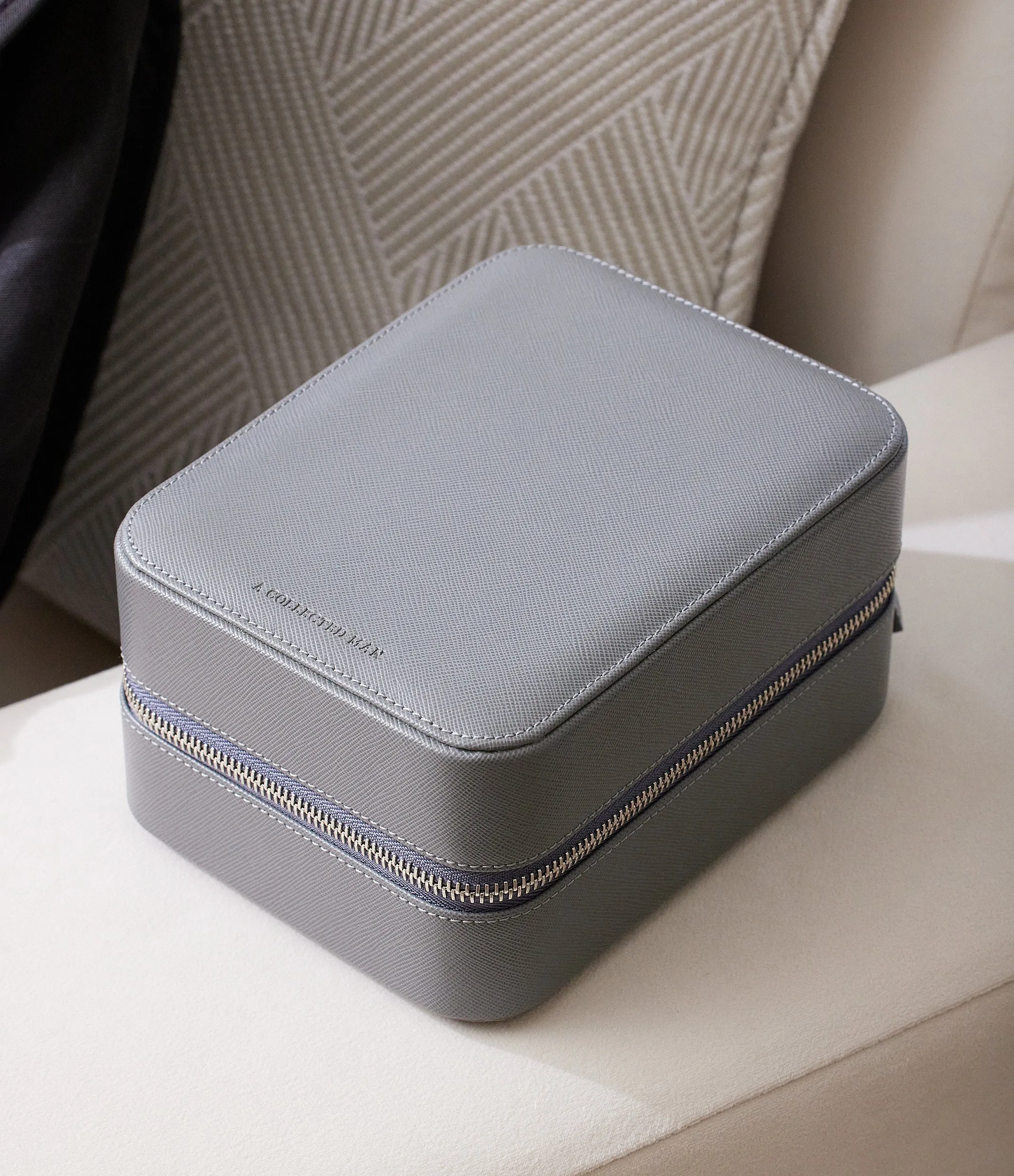 four-watch box, saffiano