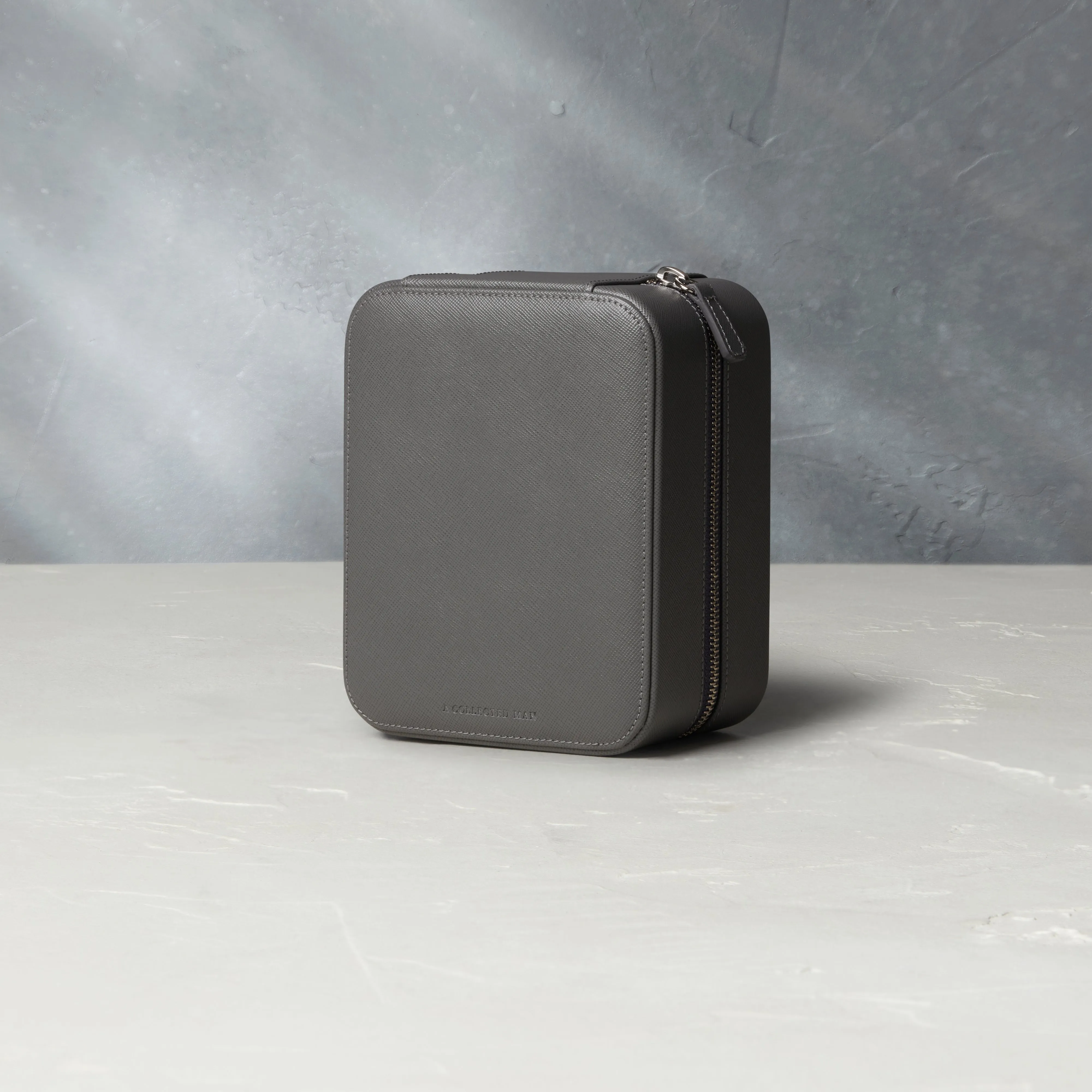 four-watch box, saffiano