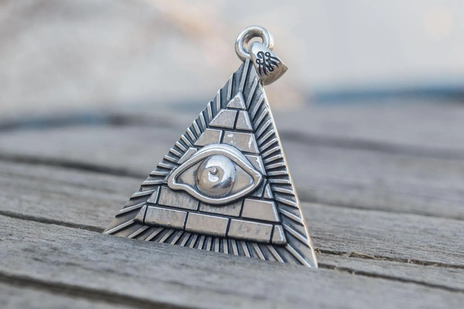 Freemason Eye of Providence Sterling Silver Handcrafted Pendant