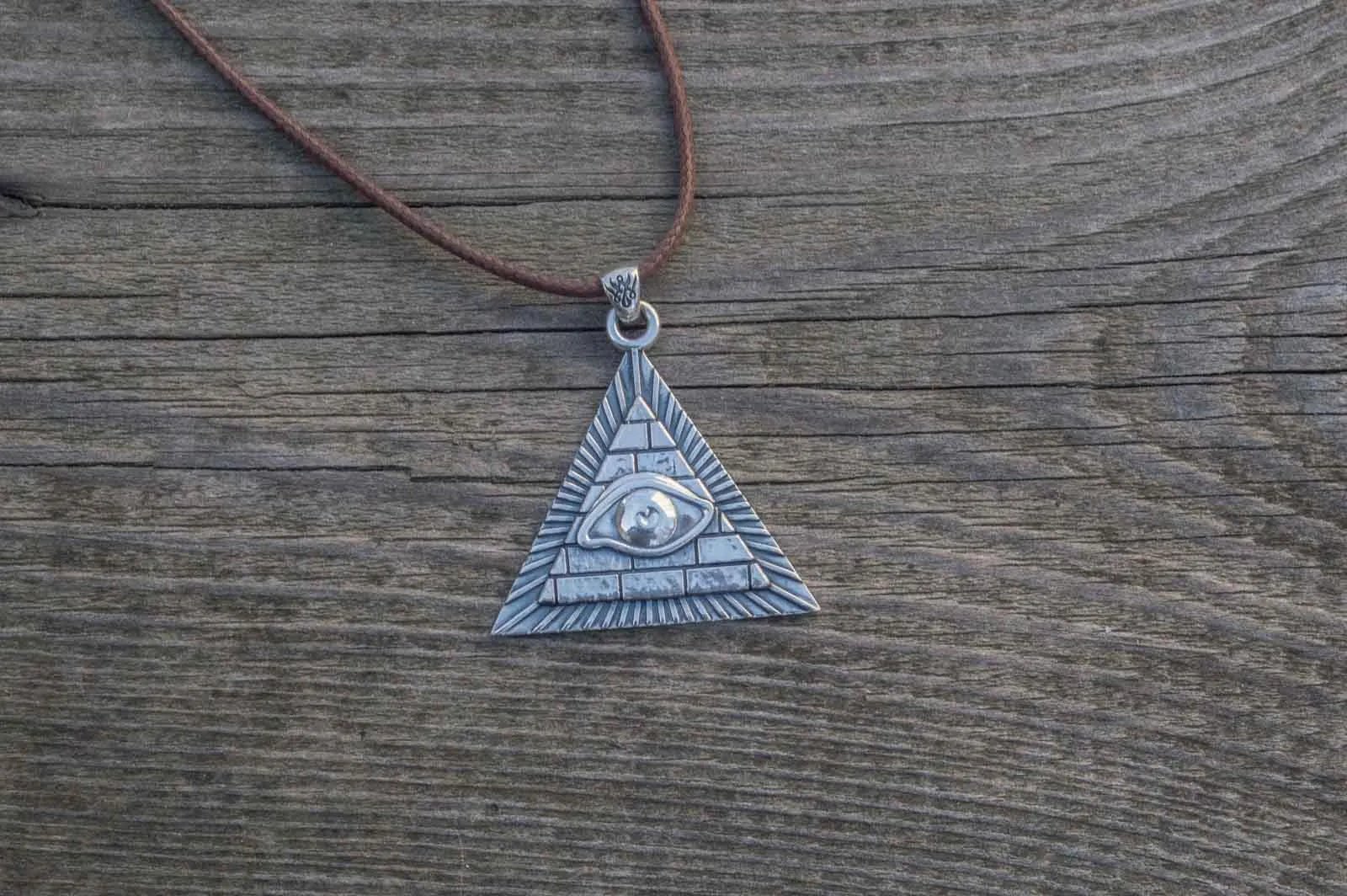 Freemason Eye of Providence Sterling Silver Handcrafted Pendant