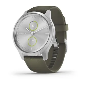 Garmin Vivimove Style Silicone Moss Strap Full Color Display Dial Watch - 010-02240-21