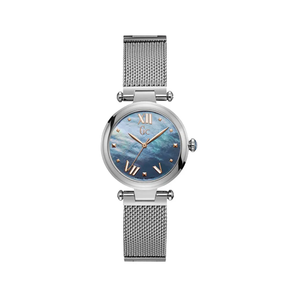 Gc Ladies Stainless Steel Watch MOP Dial With Metal Bracelet