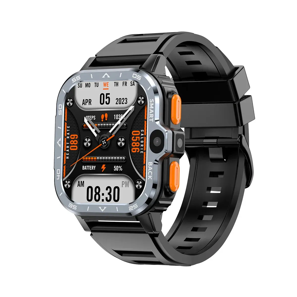 GPS 16G/64G ROM Storage HD Dual Camera NFC 2G 4G Android Smart Watch