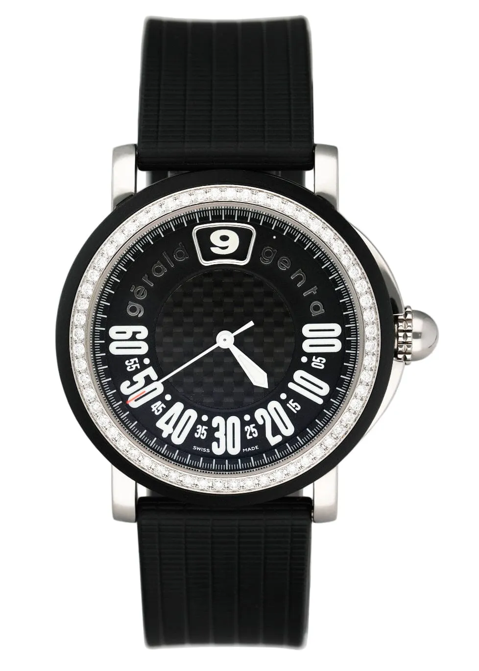 Gérald Genta Retro Sport RSP.L.10 Diamonds Dial Mens Watch Box Papers
