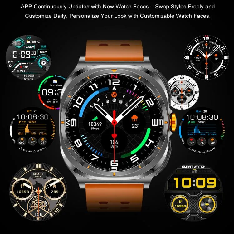 GT98 1.53 inch 2 in 1 Bluetooth Headphone IP67 Waterproof Smart Watch Supports Blood Oxygen Monitoring(Silver Orange)