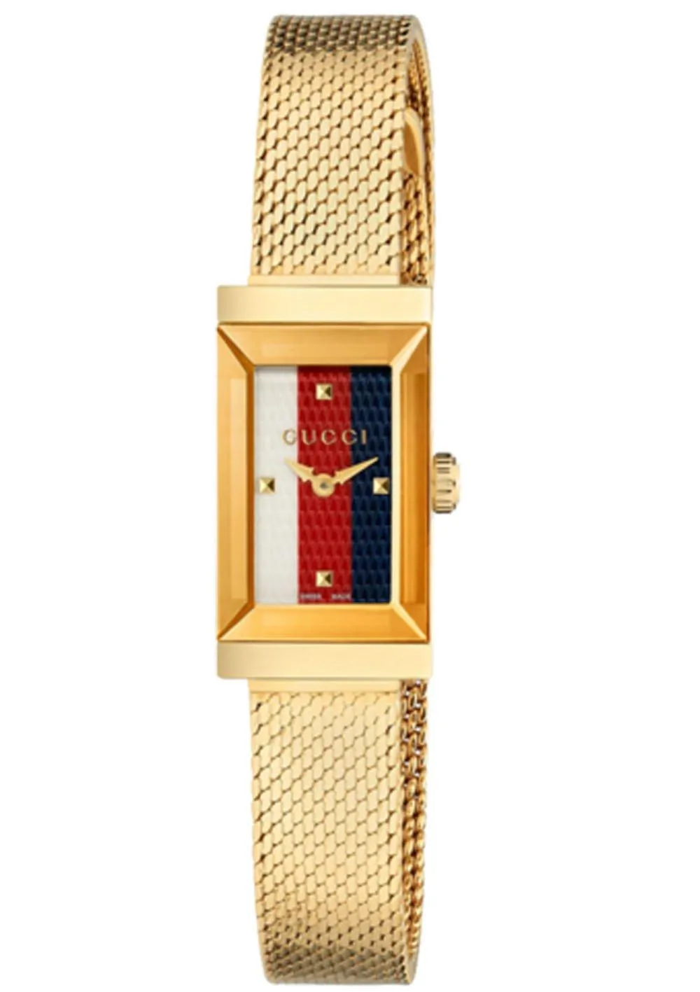 Gucci G-Frame Mesh Bracelet Women's Watch YA147511
