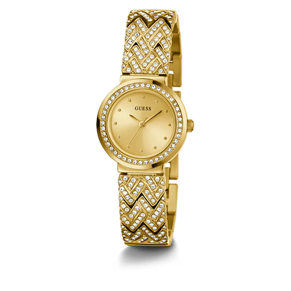Guess Women's Watch Gold Tone Case Quartz