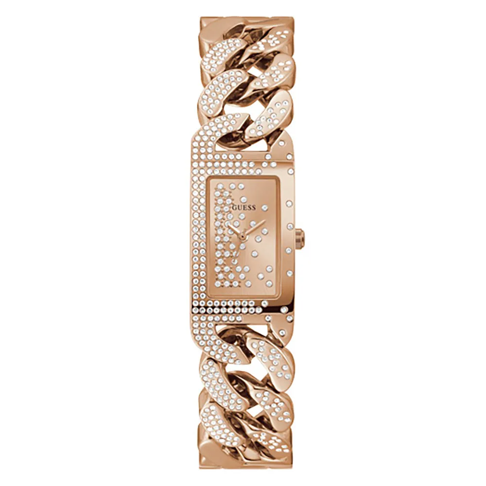 Guess Women's Watch Rose Gold Tone Case Quartz