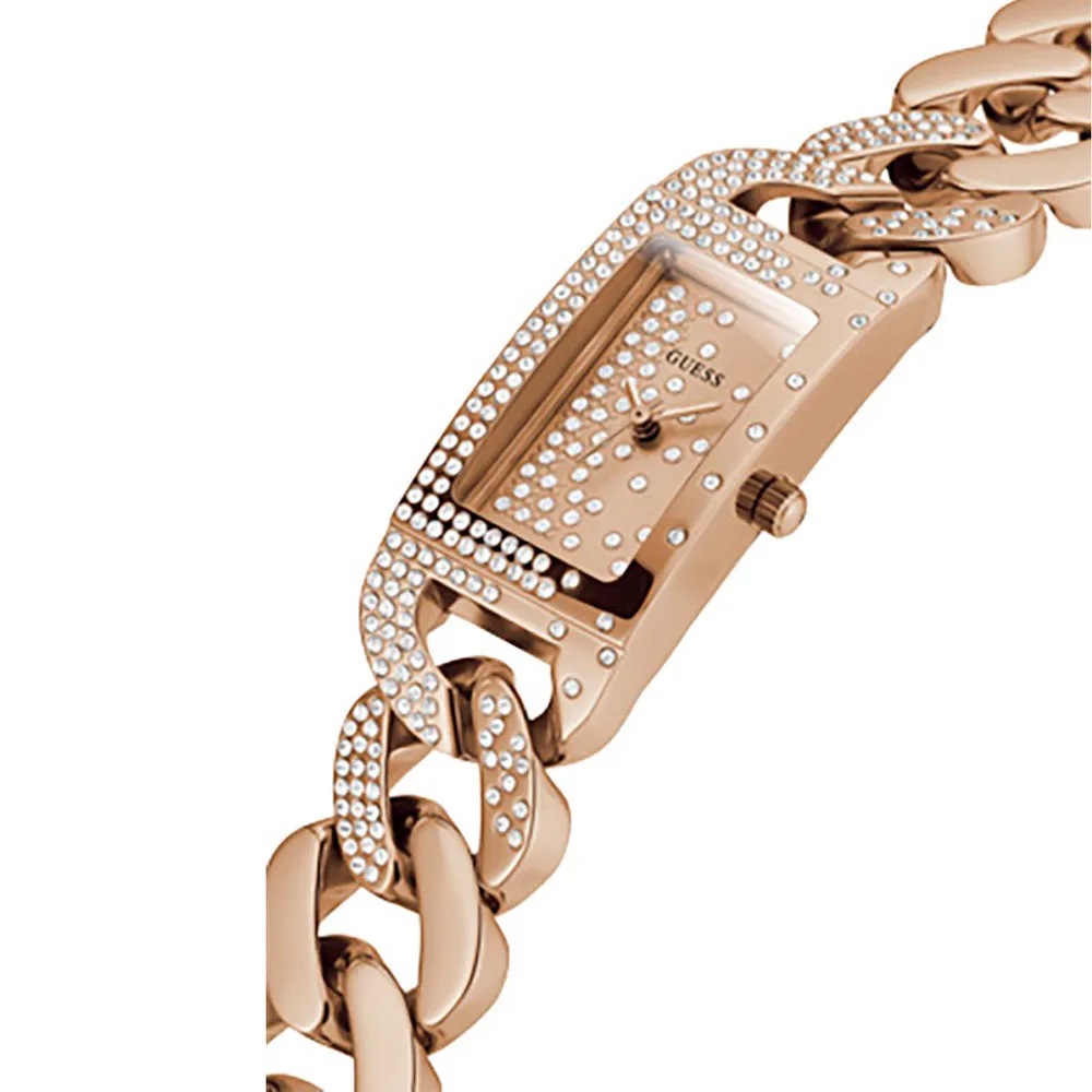 Guess Women's Watch Rose Gold Tone Case Quartz