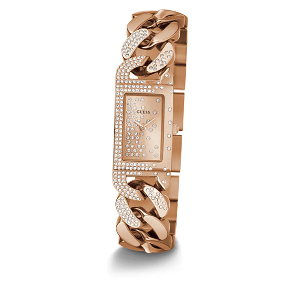 Guess Women's Watch Rose Gold Tone Case Quartz