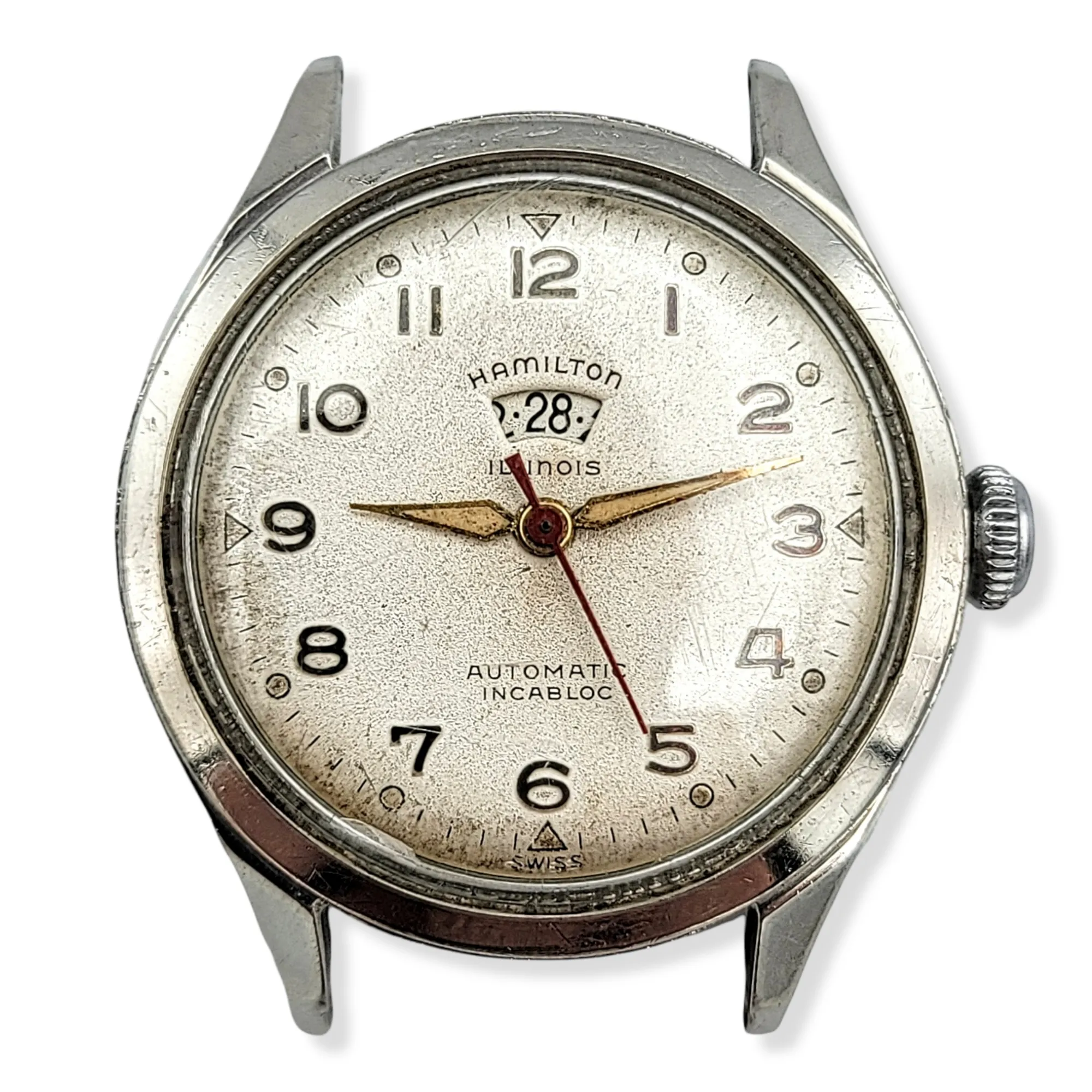 HAMILTON - ILLINOIS 1954 Signamatic B Watch Automatic ETA 1256