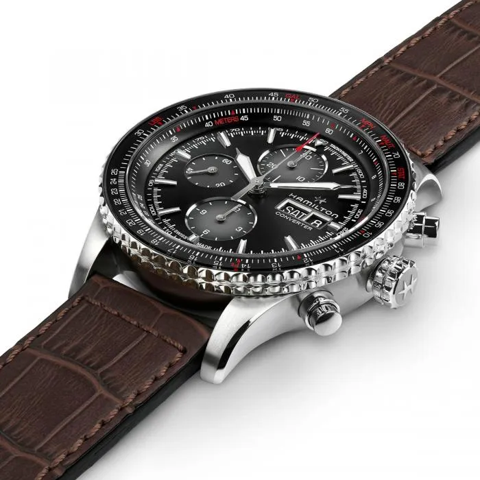 Hamilton Khaki Aviation Converter Auto Chrono Automatic Black Dial H76726530