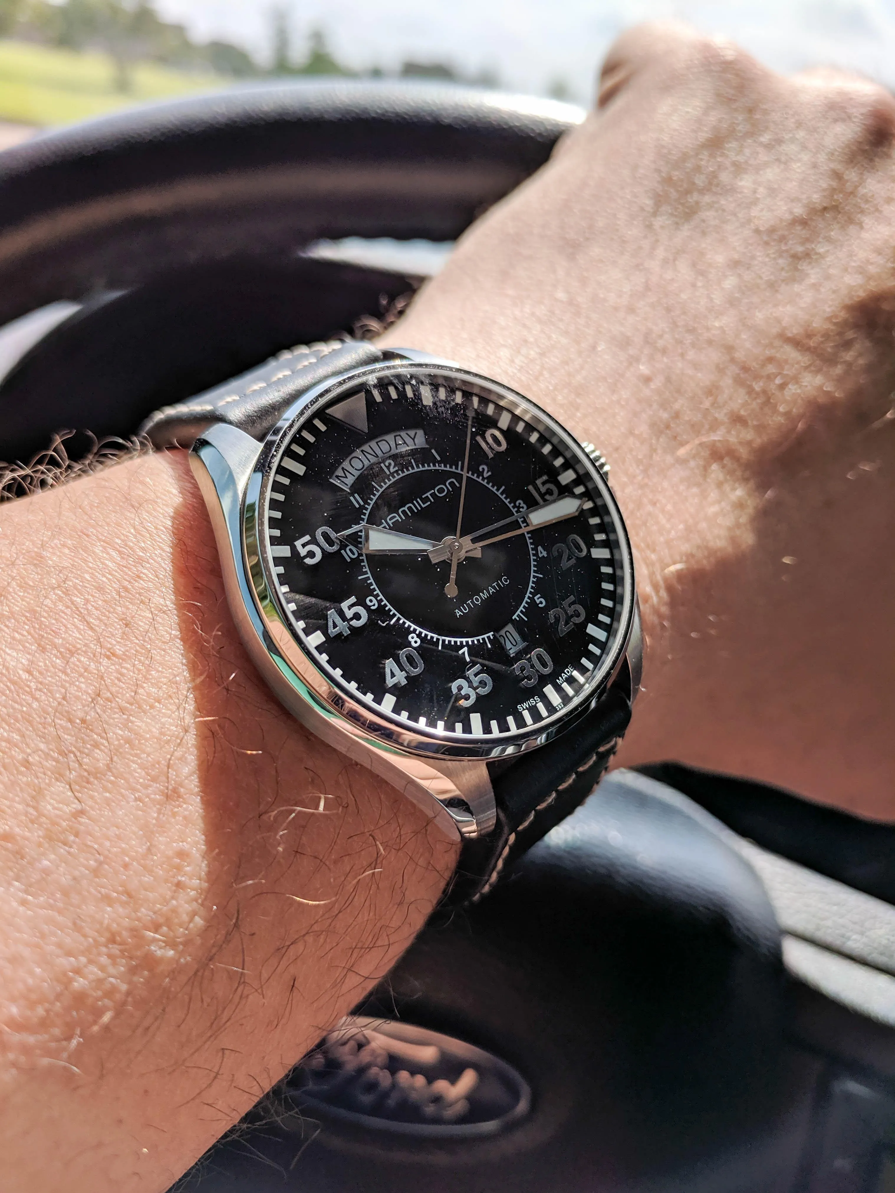 Hamilton Khaki Aviation Pilot Day Date Automatic Men's Watch H64615735