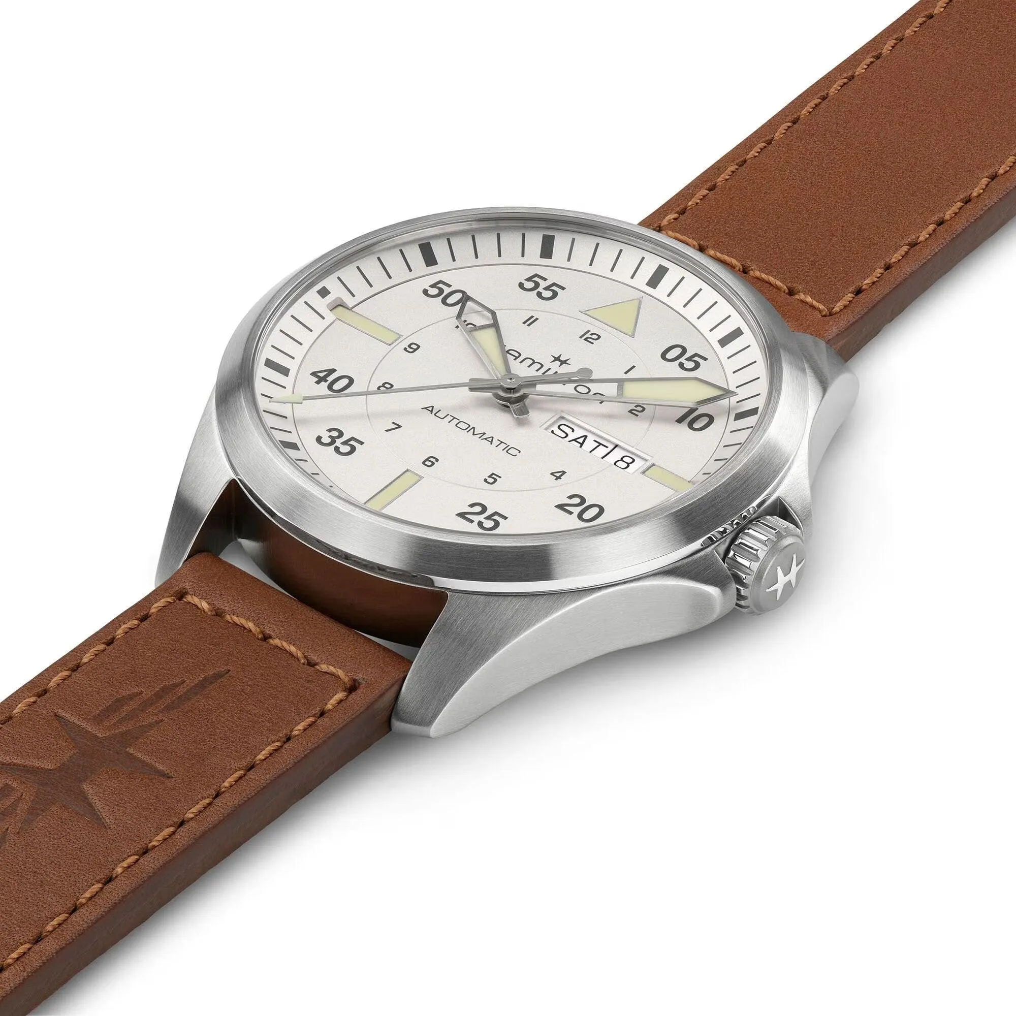 Hamilton Khaki Aviation Pilot Day Date Automatic Men's Watch H64635550