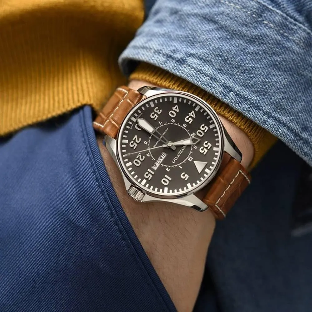 Hamilton Khaki Aviation Pilot Day Date Automatic Men's Watch H64715885