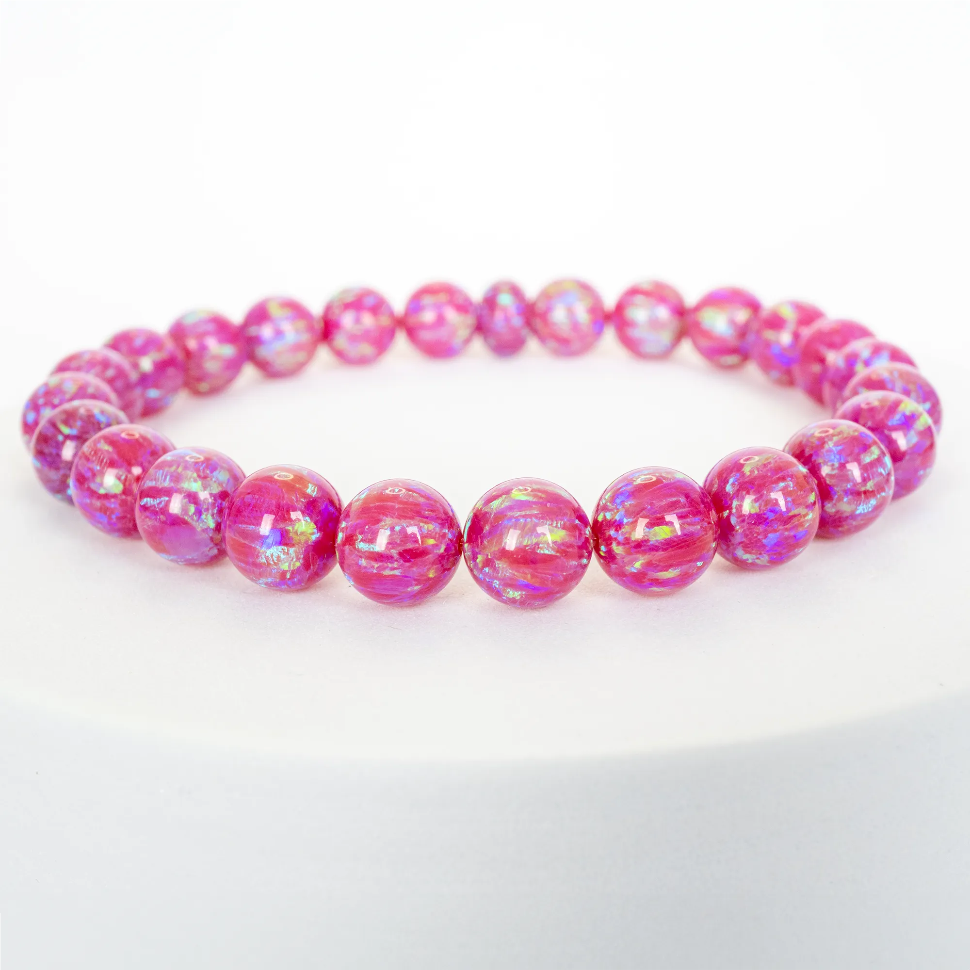 Hibiscus Opal Beaded Bracelet
