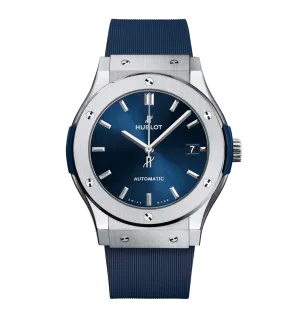 Hublot Classic Fusion Titanium Blue, 45mm with Blue Dial