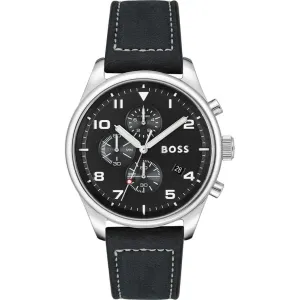 Hugo Boss Black Leather View Men's Watch 1513987