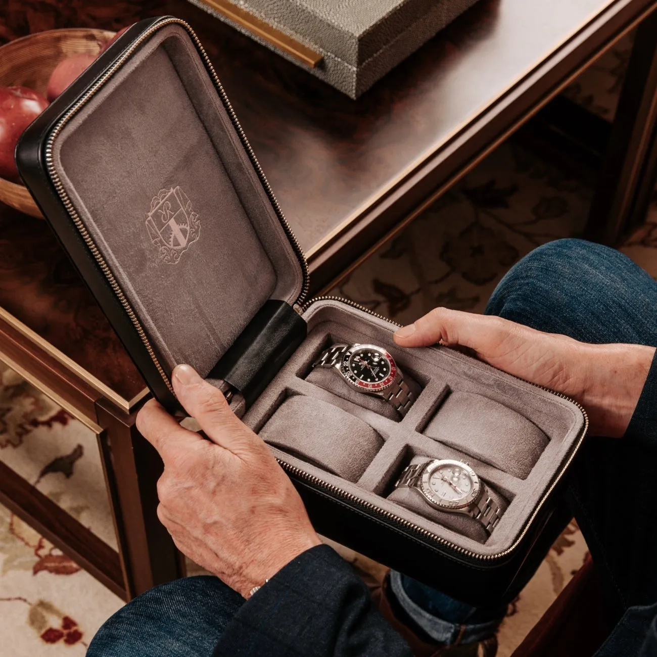 Hyde Park Four Watch Zip Case