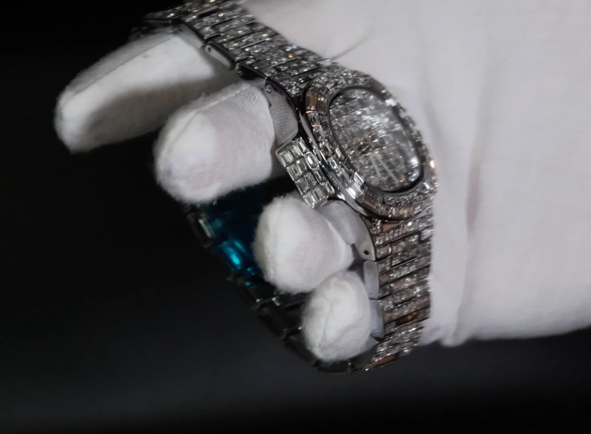 Iced Out Watch | Baguette Diamond Watch | Buss Down Watch | Hip Hop Watch