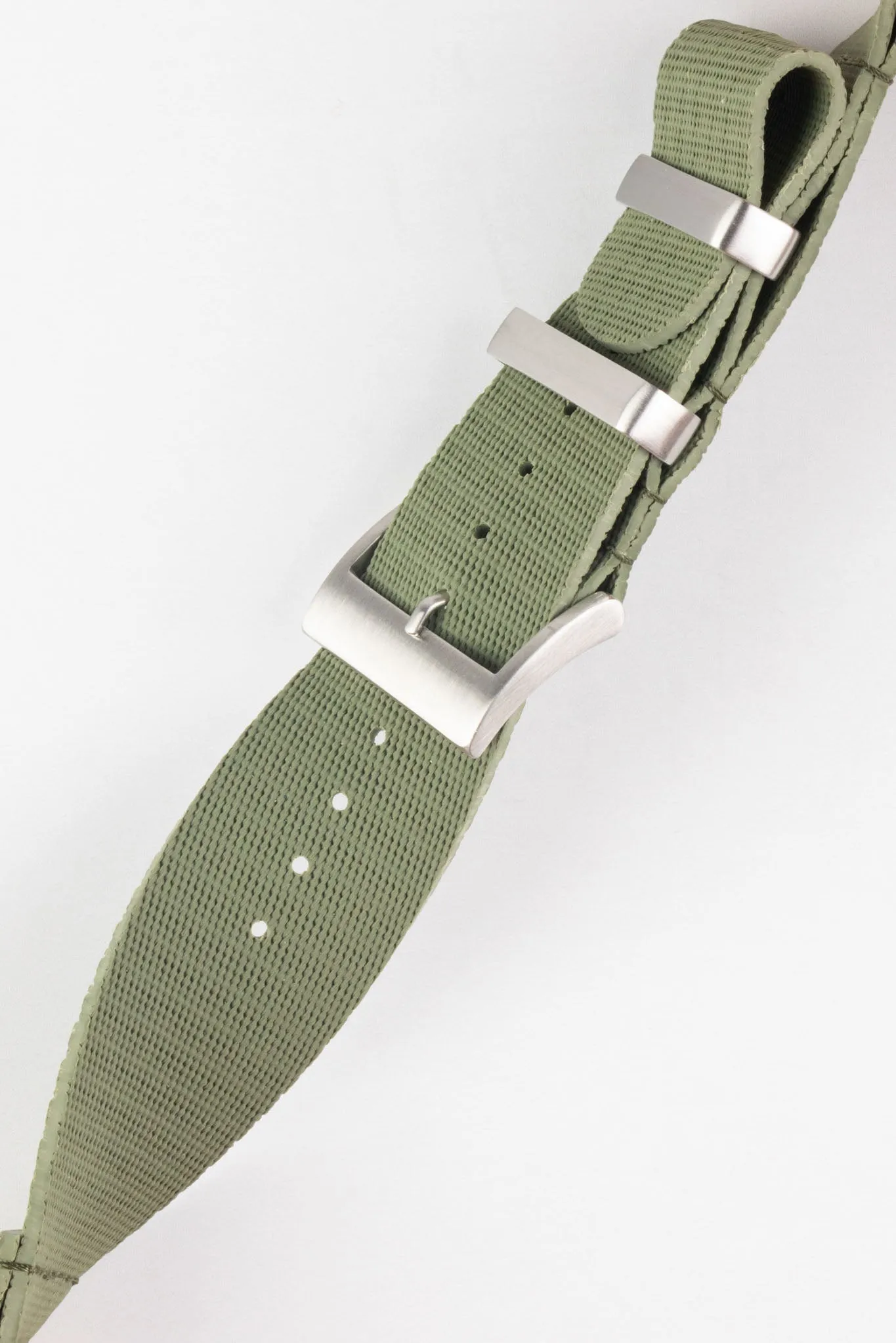 ISOSWISS CLASSIC 2-Piece Rubber Watch Strap in GREEN