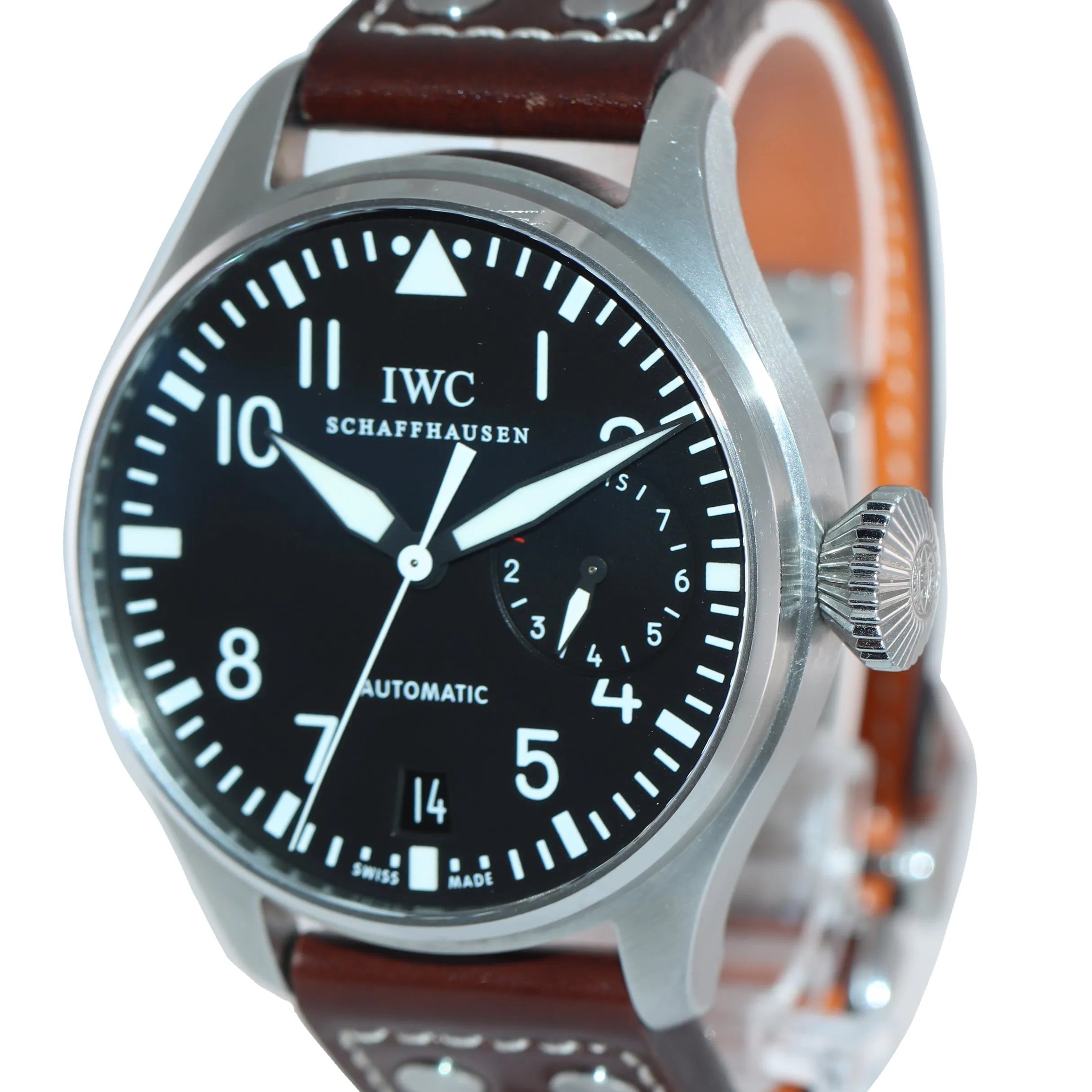 IWC Big Pilot Black 7-Day 46mm 5004 5004-01 IW500401 Automatic Steel Date Watch