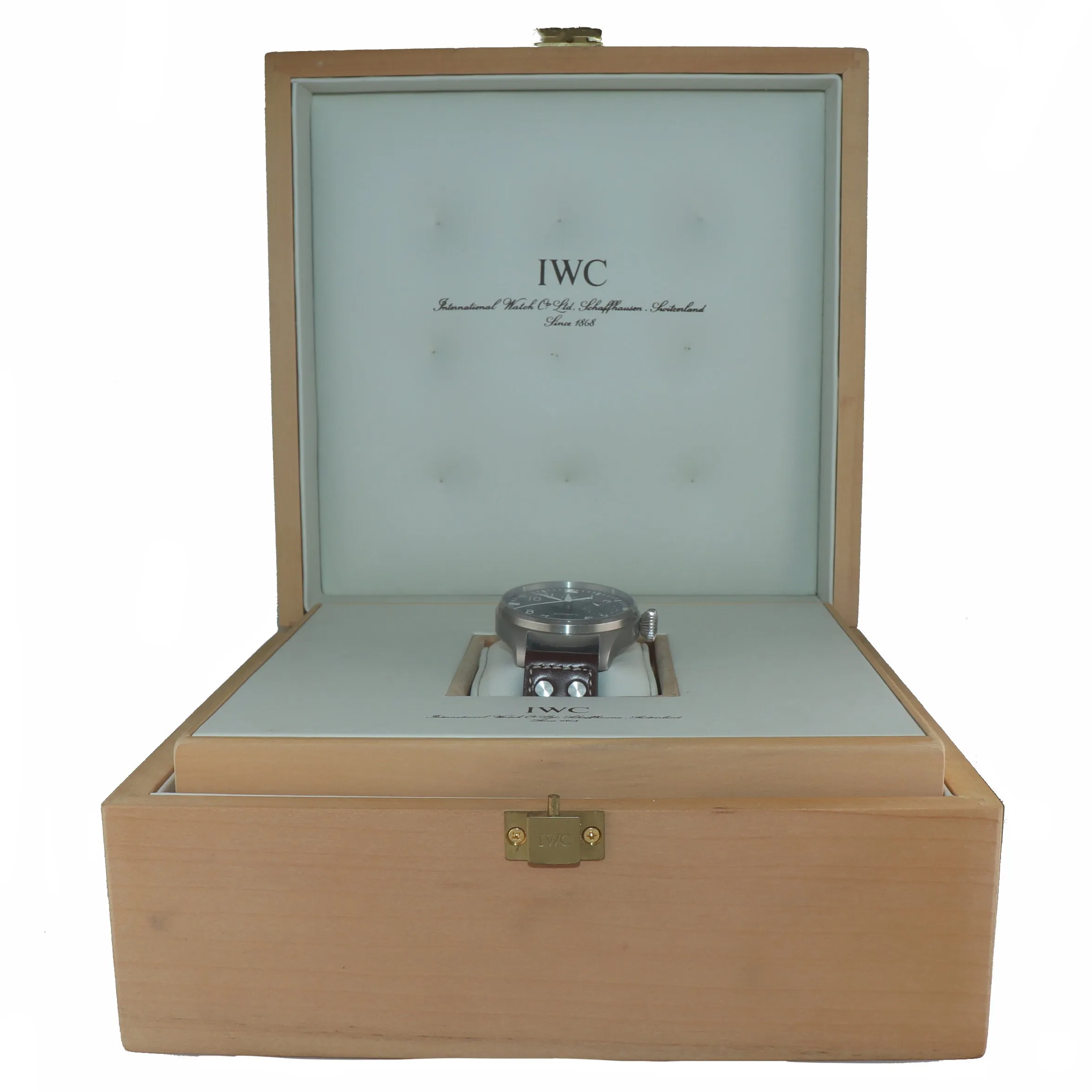 IWC Big Pilot Black 7-Day 46mm 5004 5004-01 IW500401 Automatic Steel Date Watch