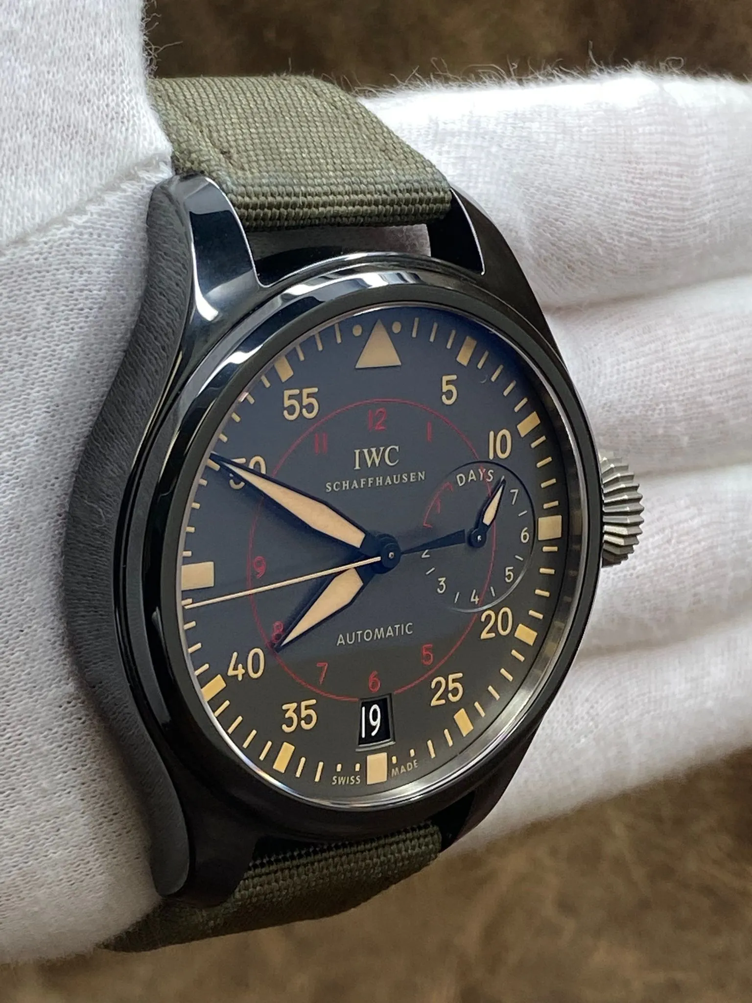 IWC Big Pilot Top Gun Miramar Factory Warranty IW501902 Grey Dial Automatic Men's Watch