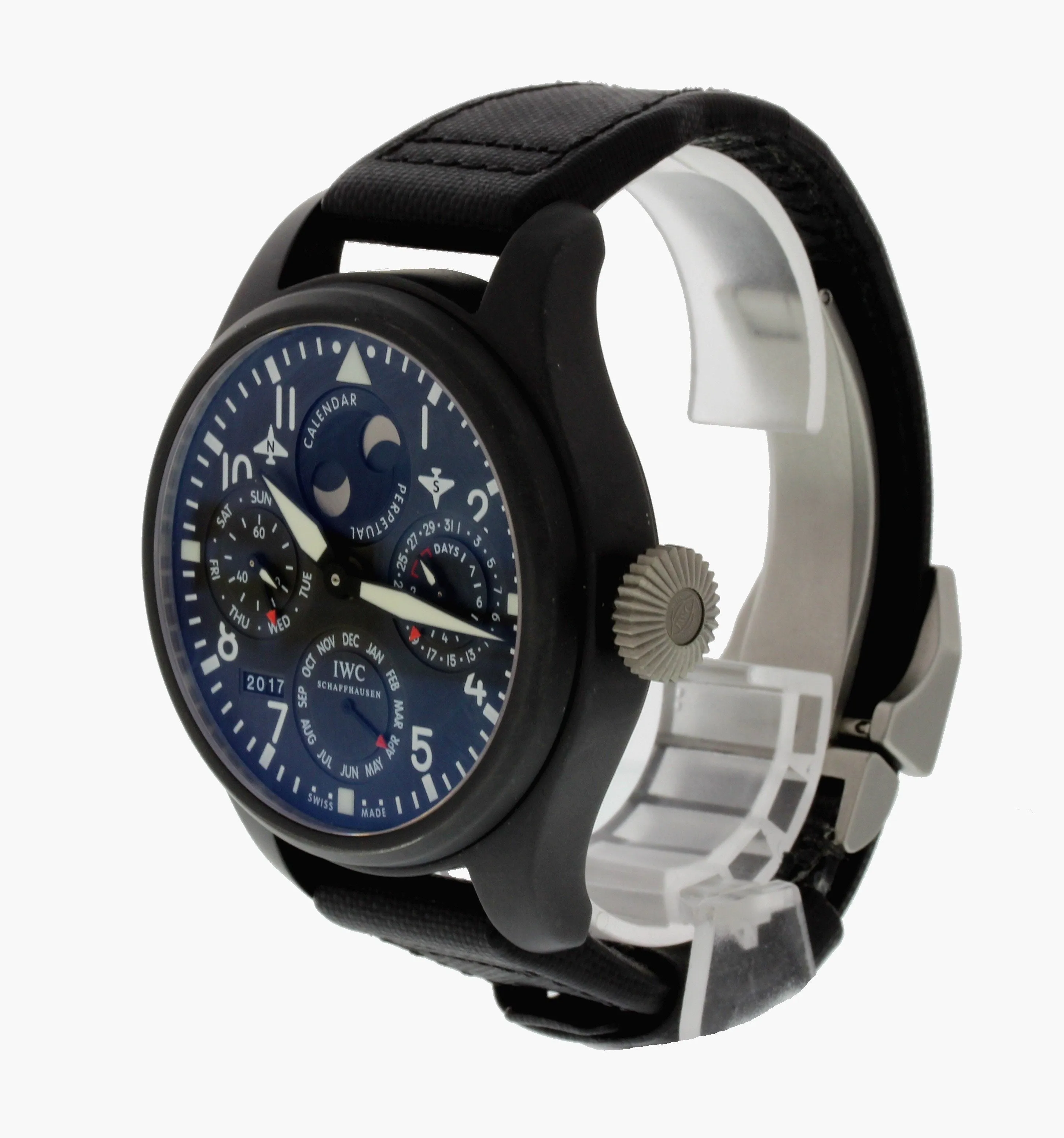 IWC Big Pilot's Top Gun Perpetual Calendar IW502902 Cermaic Titanitum Watch
