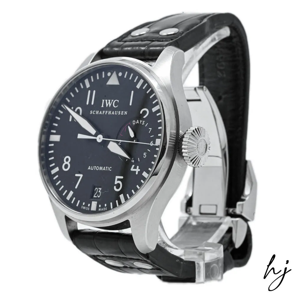 IWC Men's Big Pilot's Watch Stainless Steel 46.2mm Black Arabic Dial Watch Reference #: IW501001