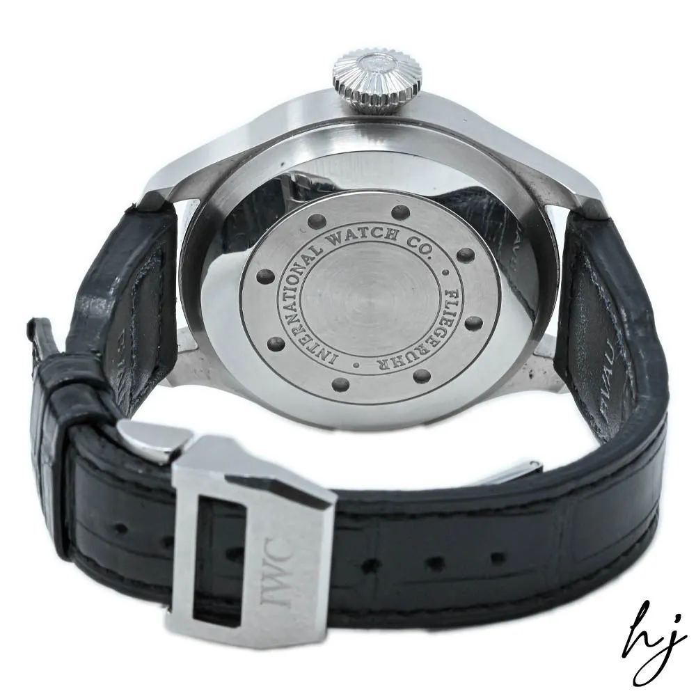 IWC Men's Big Pilot's Watch Stainless Steel 46.2mm Black Arabic Dial Watch Reference #: IW501001