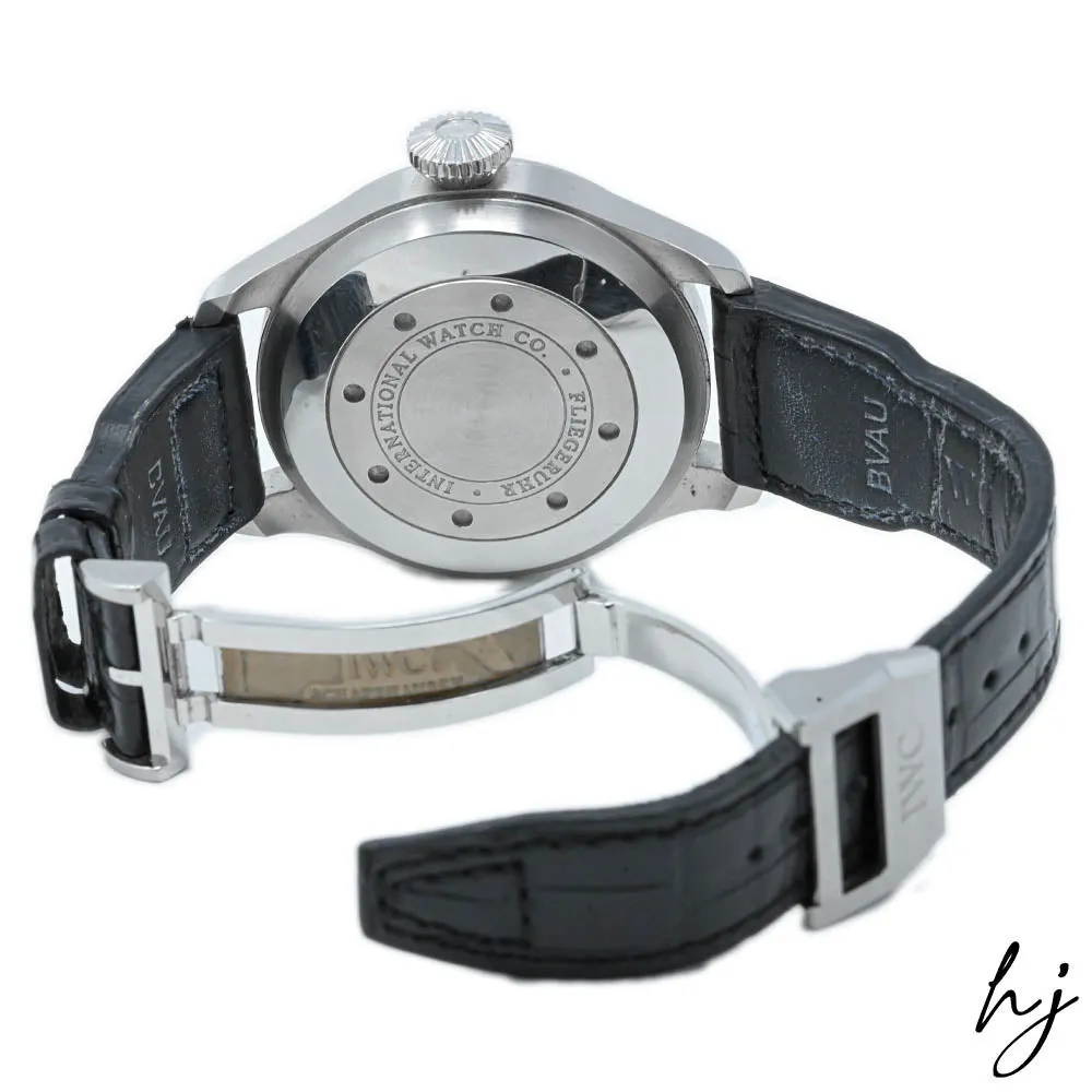 IWC Men's Big Pilot's Watch Stainless Steel 46.2mm Black Arabic Dial Watch Reference #: IW501001