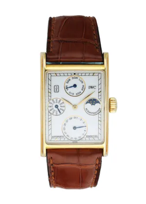 IWC Novecento IW3545 Yellow Gold Perpetual calendar Mens Watch